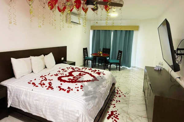 Habitación para luna de miel en Hotel Imperial Las Perlas Cancún